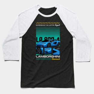 Lambo Countach Car Baseball T-Shirt